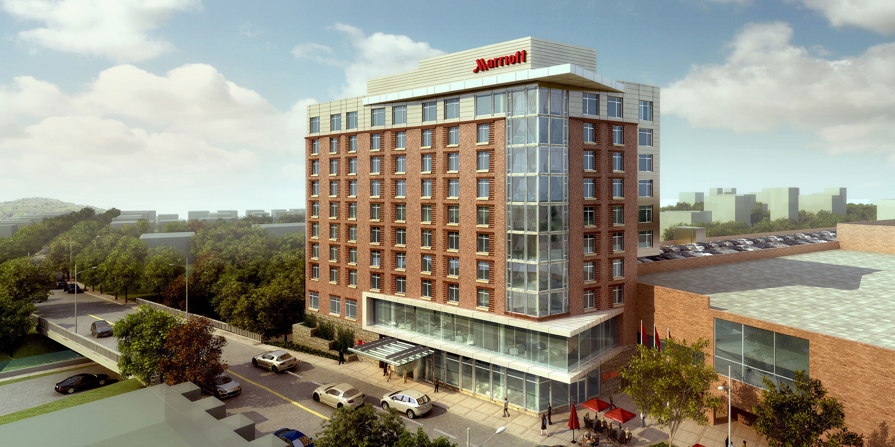 Contemporary mixed-use building